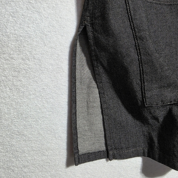 EUC EILEEN FISHER AIRY ORGANIC COTTON TWILL MOCK NECK TOP SZ M - Picture 9 of 12